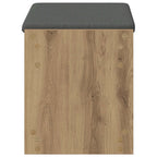 Flurbank mit Kissen mit Regal Artisan-Eiche 63 x 38 x 45 cm
