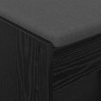 Flurbank mit Kissen mit Regal Schwarze Eiche 83 x 38 x 45 cm