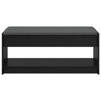 Flurbank mit Kissen mit Regal Schwarze Eiche 103 x 38 x 45 cm