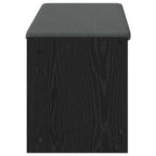 Flurbank mit Kissen mit Regal Schwarze Eiche 103 x 38 x 45 cm