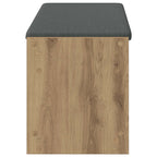 Flurbank mit Kissen mit Regal Artisan-Eiche 103 x 38 x 45 cm