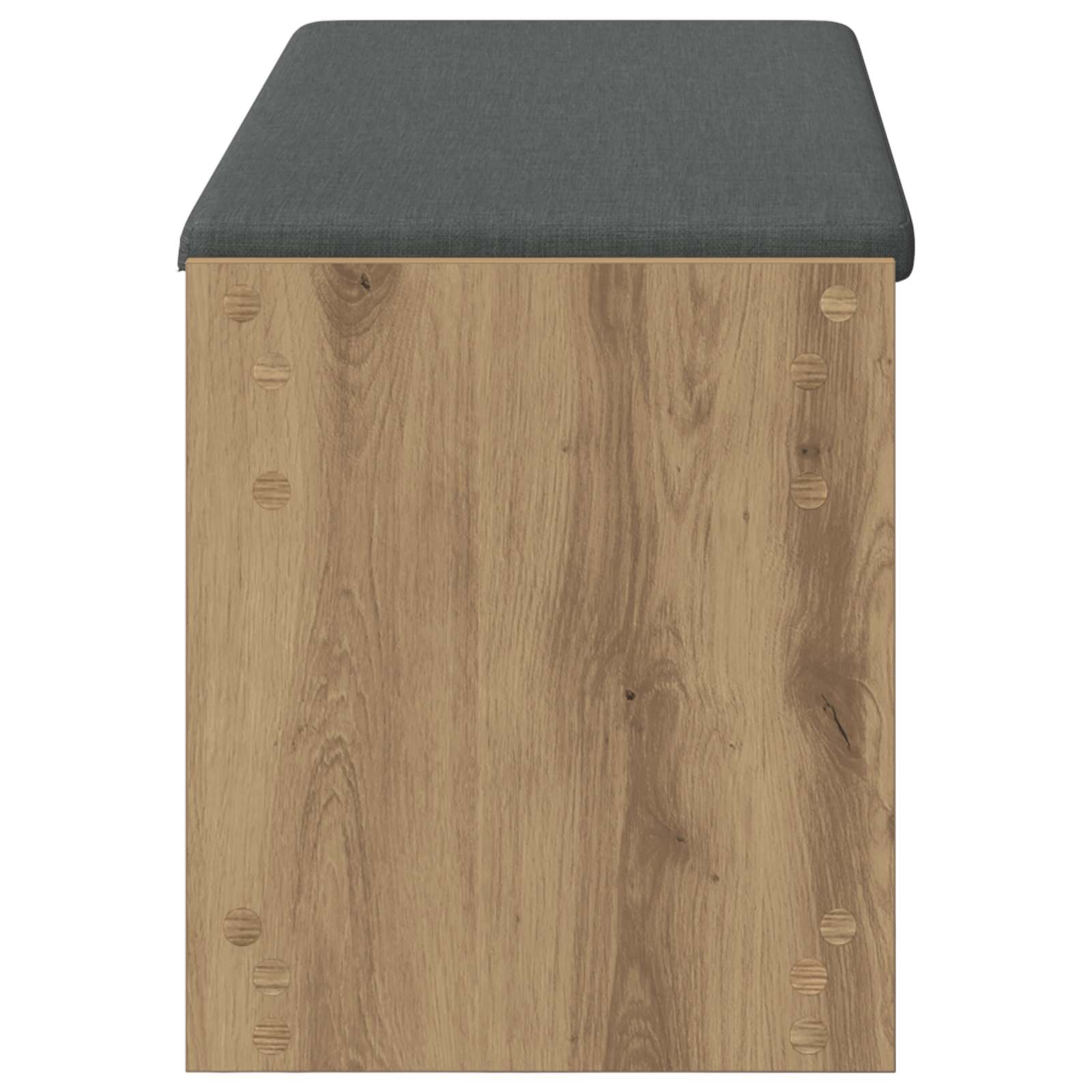 Flurbank mit Kissen mit Regal Artisan-Eiche 103 x 38 x 45 cm