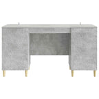 Schreibtisch Betongrau Holzwerkstoff 142,5 x 50 x 75 cm