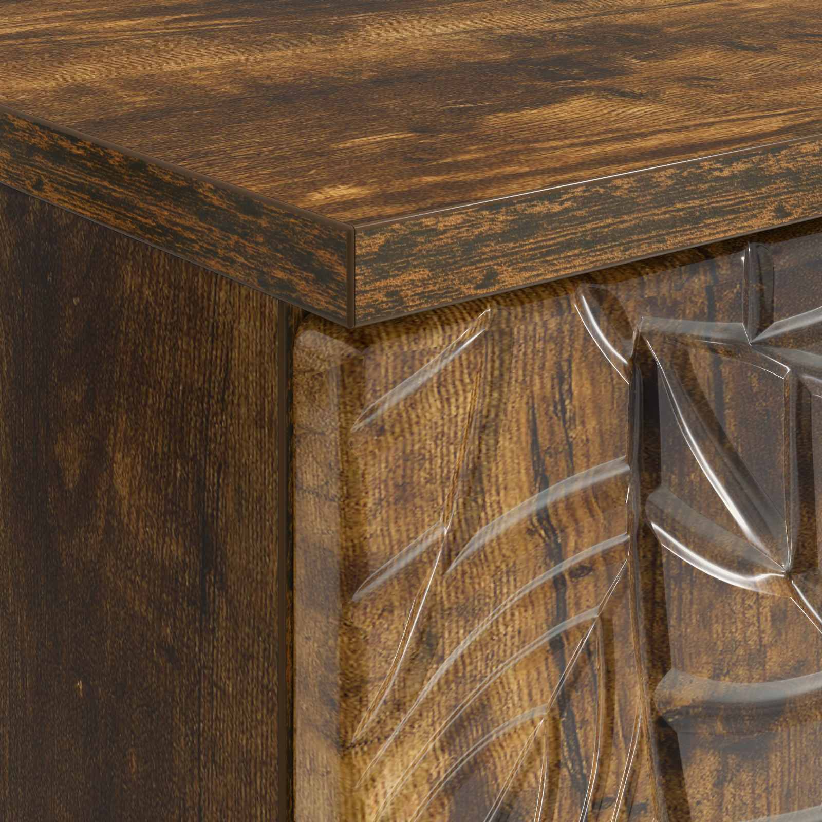 Schreibtisch Geräucherte Eiche Holzwerkstoff 142,5 x 50 x 75 cm