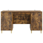 Schreibtisch Geräucherte Eiche Holzwerkstoff 142,5 x 50 x 75 cm