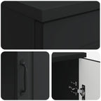 Schreibtisch mit Regal Schwarz 142,5 x 50 x 75 cm Holzwerkstoff
