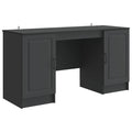 Schreibtisch mit Regal Schwarz 142,5 x 50 x 75 cm Holzwerkstoff