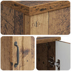 Schreibtisch mit Regal Altholz 142,5 x 50 x 75 cm Holzwerkstoff