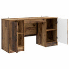 Schreibtisch mit Regal Altholz 142,5 x 50 x 75 cm Holzwerkstoff
