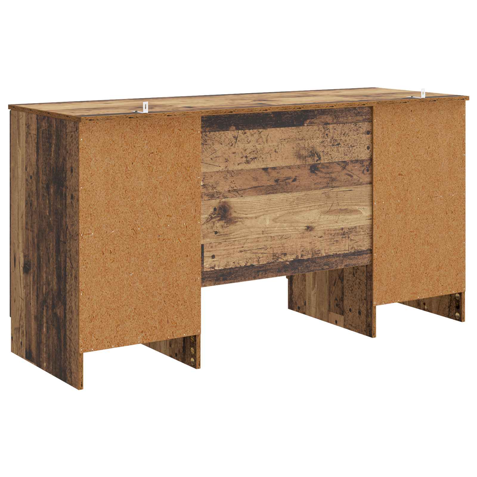 Schreibtisch mit Regal Altholz 142,5 x 50 x 75 cm Holzwerkstoff