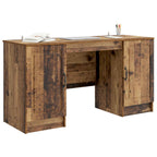 Schreibtisch mit Regal Altholz 142,5 x 50 x 75 cm Holzwerkstoff