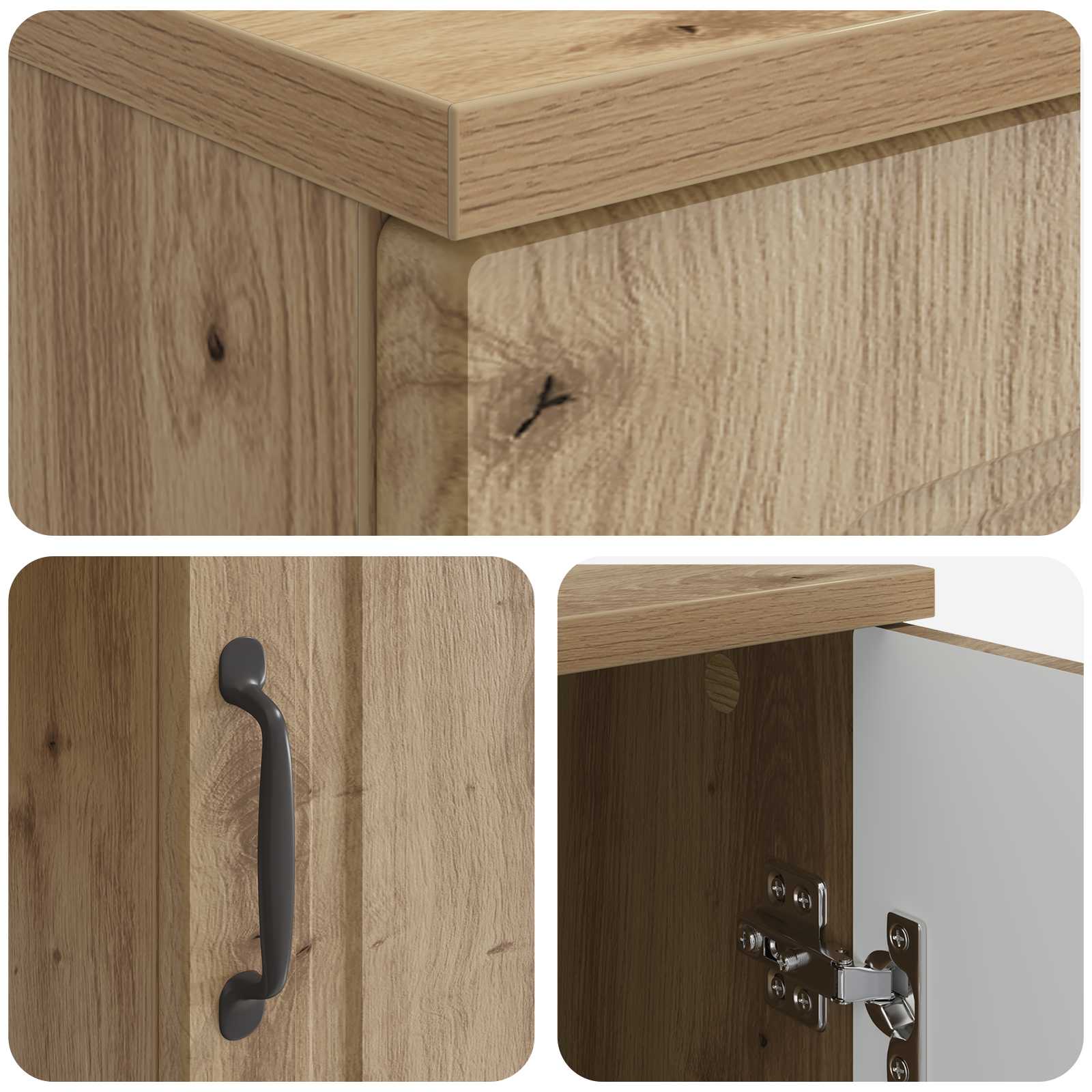 Schreibtisch Artisan-Eiche 142,5 x 50 x 75 cm Holzwerkstoff