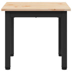 Couchtisch Natur 40 x 40 x 36 cm Massives Kiefernholz