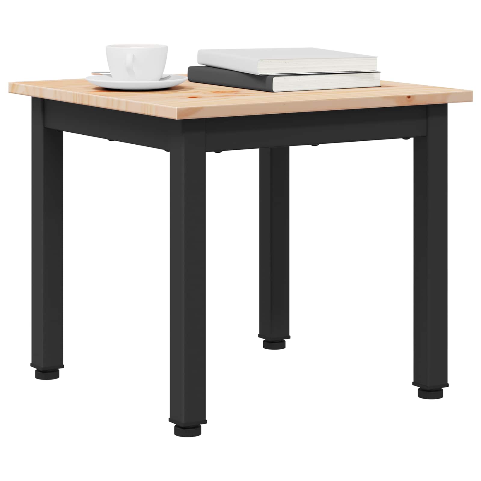 Couchtisch Natur 40 x 40 x 36 cm Massives Kiefernholz