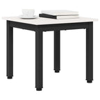 Couchtisch Weiß 40 x 40 x 36 cm Massives Kiefernholz