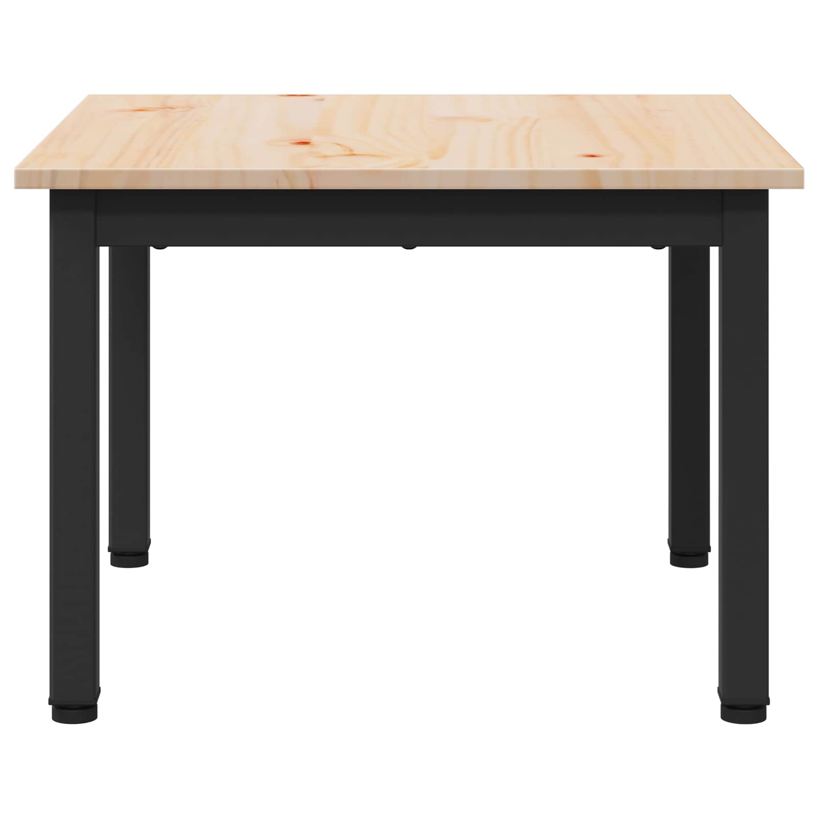 Couchtisch Natur 50 x 50 x 36 cm Massives Kiefernholz