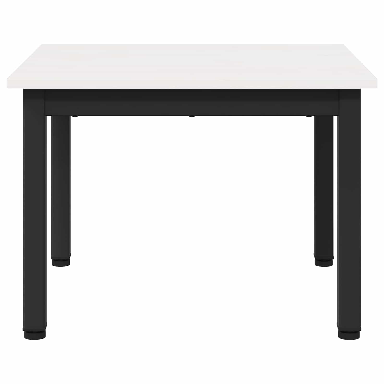 Couchtisch Weiß 50 x 50 x 36 cm Massives Kiefernholz