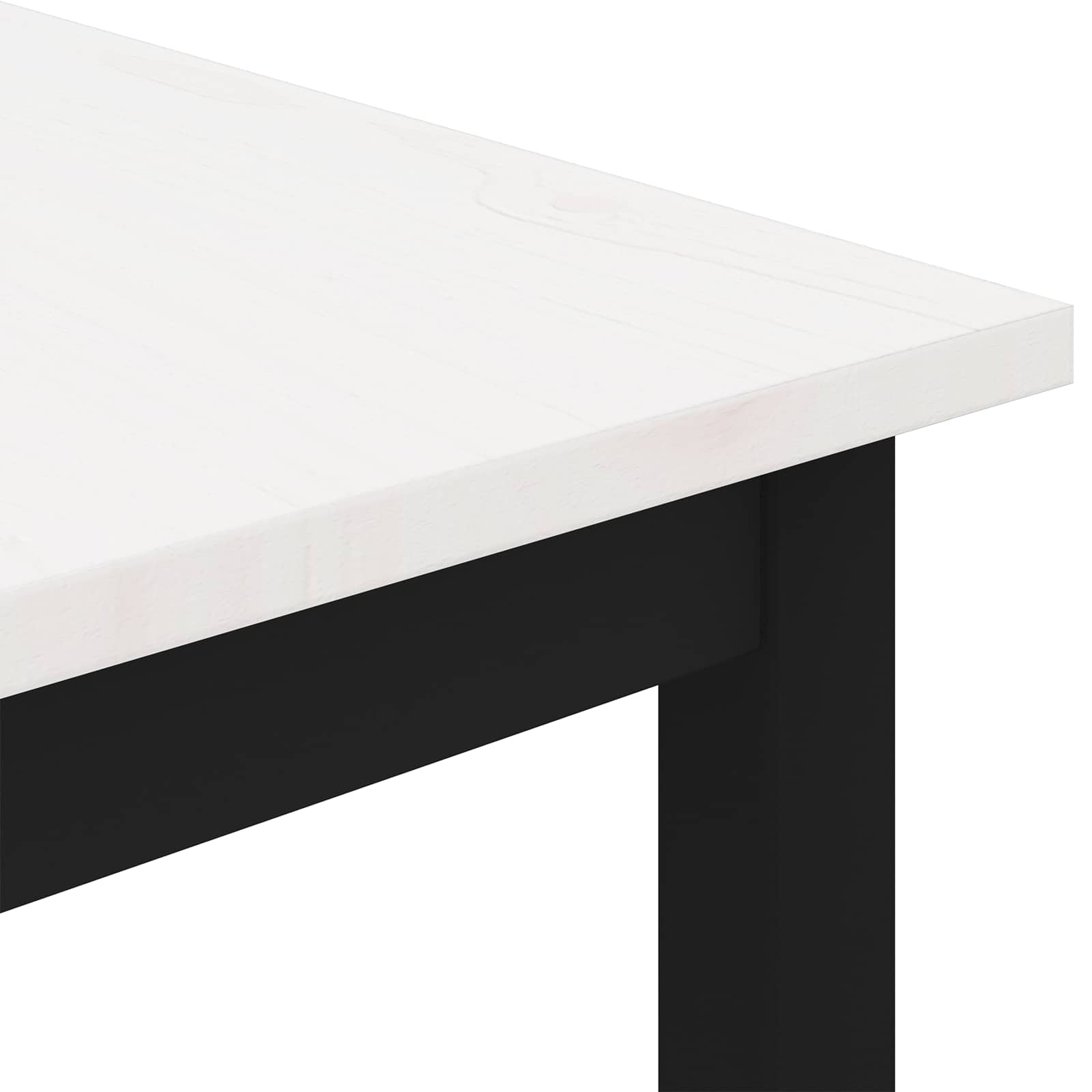Couchtisch Weiß 60 x 30 x 36 cm Massives Kiefernholz
