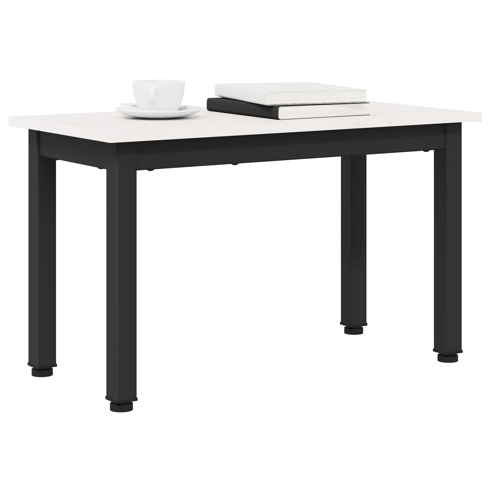 Couchtisch Weiß 60 x 30 x 36 cm Massives Kiefernholz