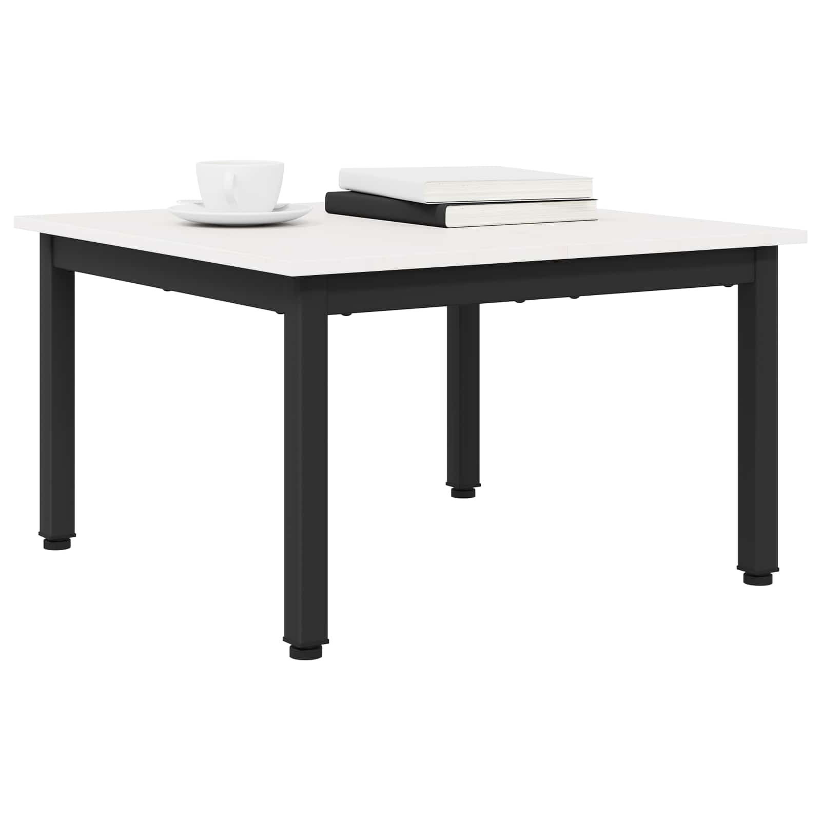 Couchtisch Weiß 60 x 60 x 36 cm Massives Kiefernholz
