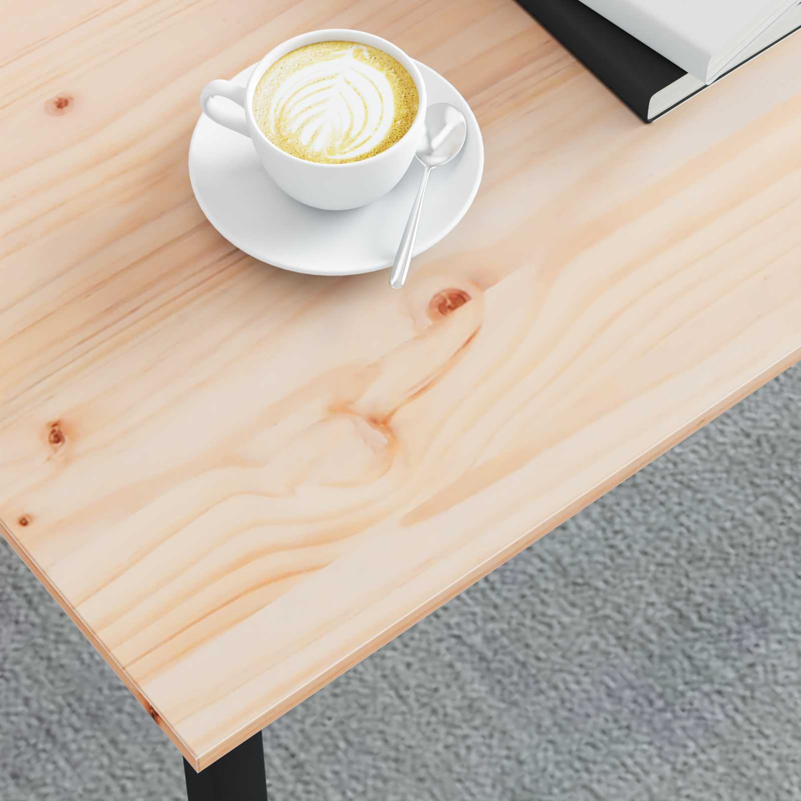 Couchtisch Natur 100 x 50 x 45 cm Massives Kiefernholz