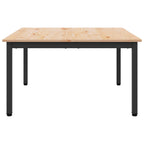 Couchtisch Natur 80 x 80 x 45 cm Massives Kiefernholz