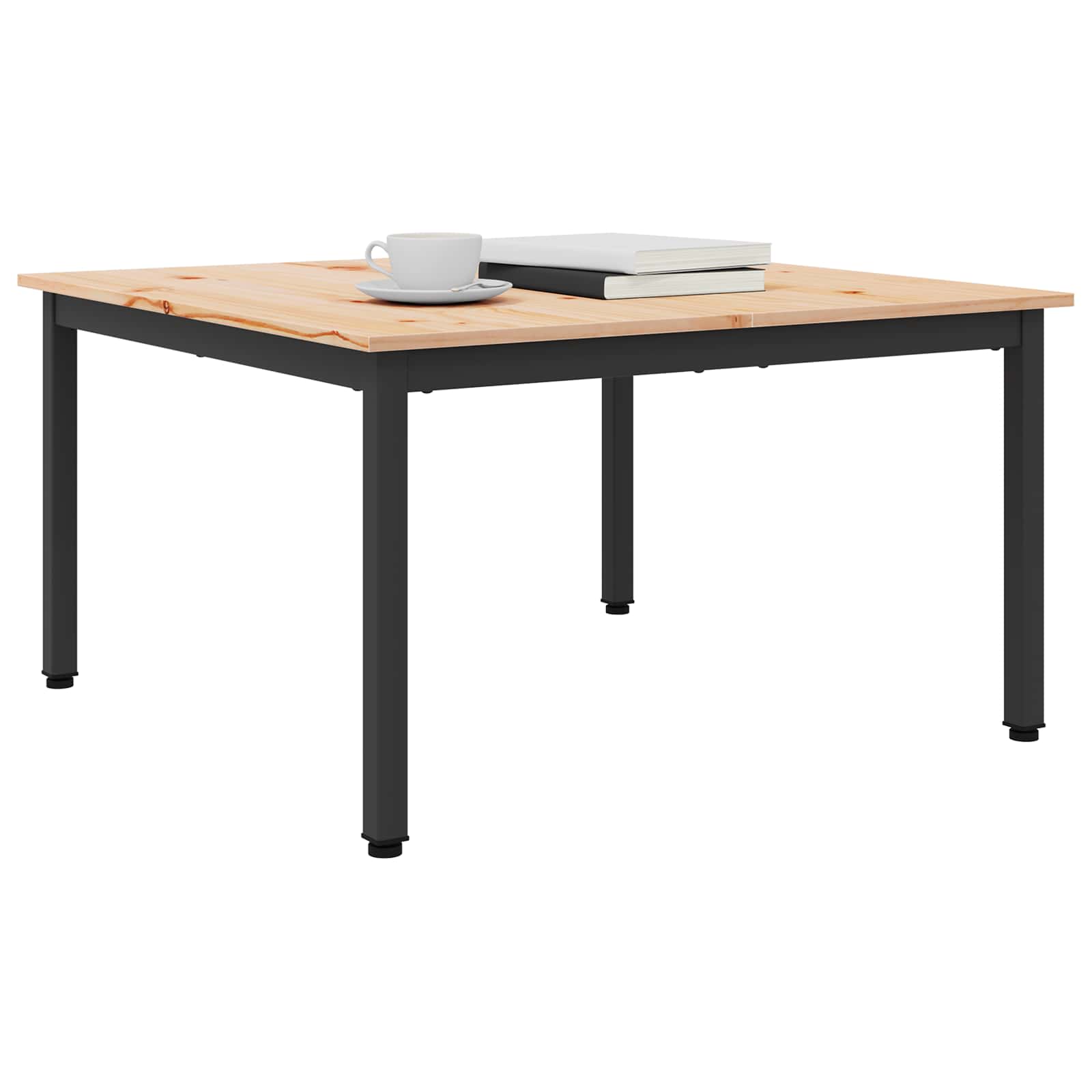Couchtisch Natur 80 x 80 x 45 cm Massives Kiefernholz