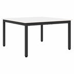 Couchtisch Weiß 80 x 80 x 45 cm Massives Kiefernholz