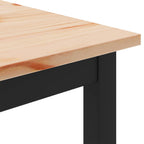 Couchtisch Natur 100 x 100 x 45 cm Massives Kiefernholz