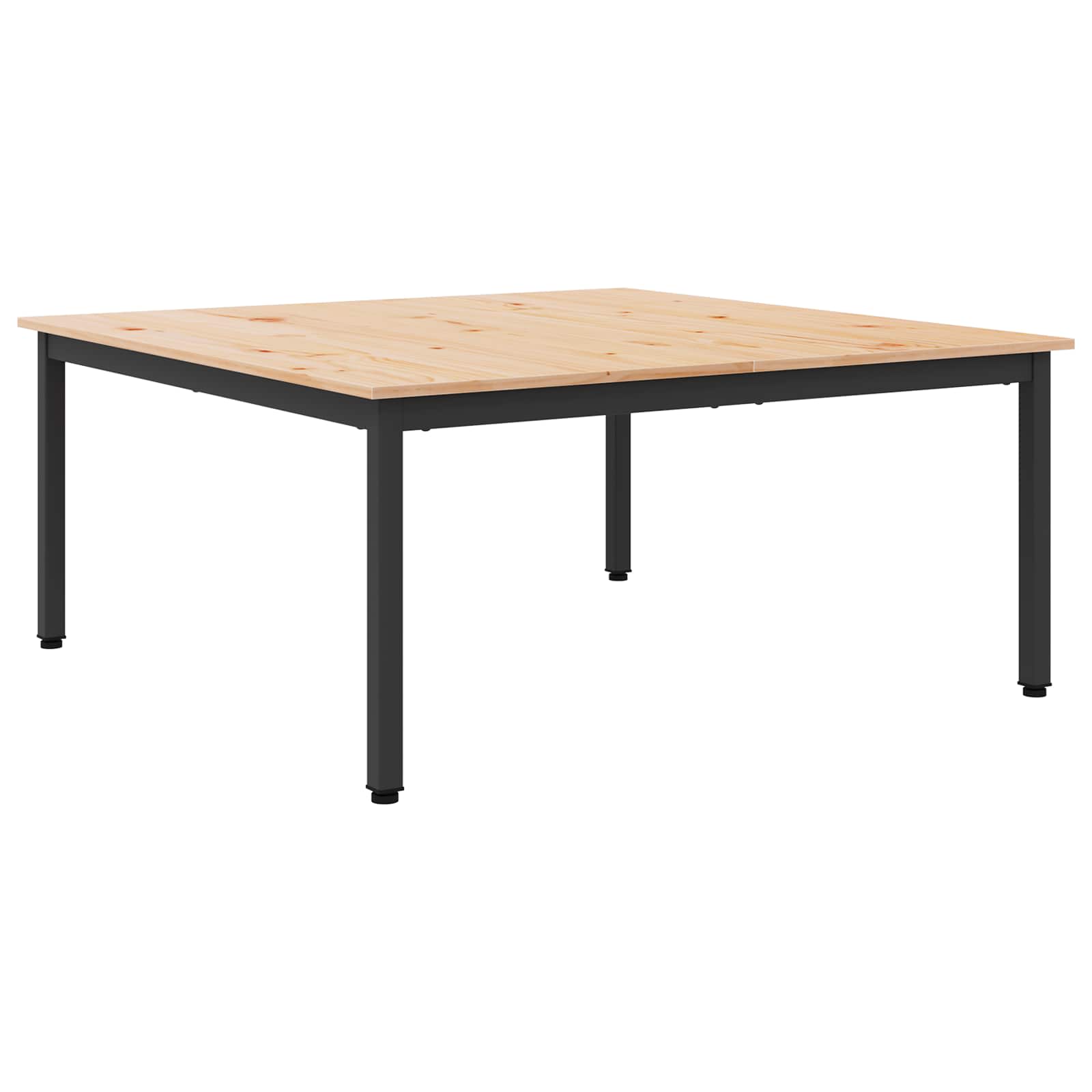 Couchtisch Natur 100 x 100 x 45 cm Massives Kiefernholz