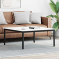 Couchtisch Weiß 100 x 100 x 45 cm Massives Kiefernholz