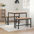 Esstisch Natur 80 x 80 x 75 cm Massives Kiefernholz