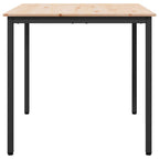 Esstisch Natur 80 x 80 x 75 cm Massives Kiefernholz