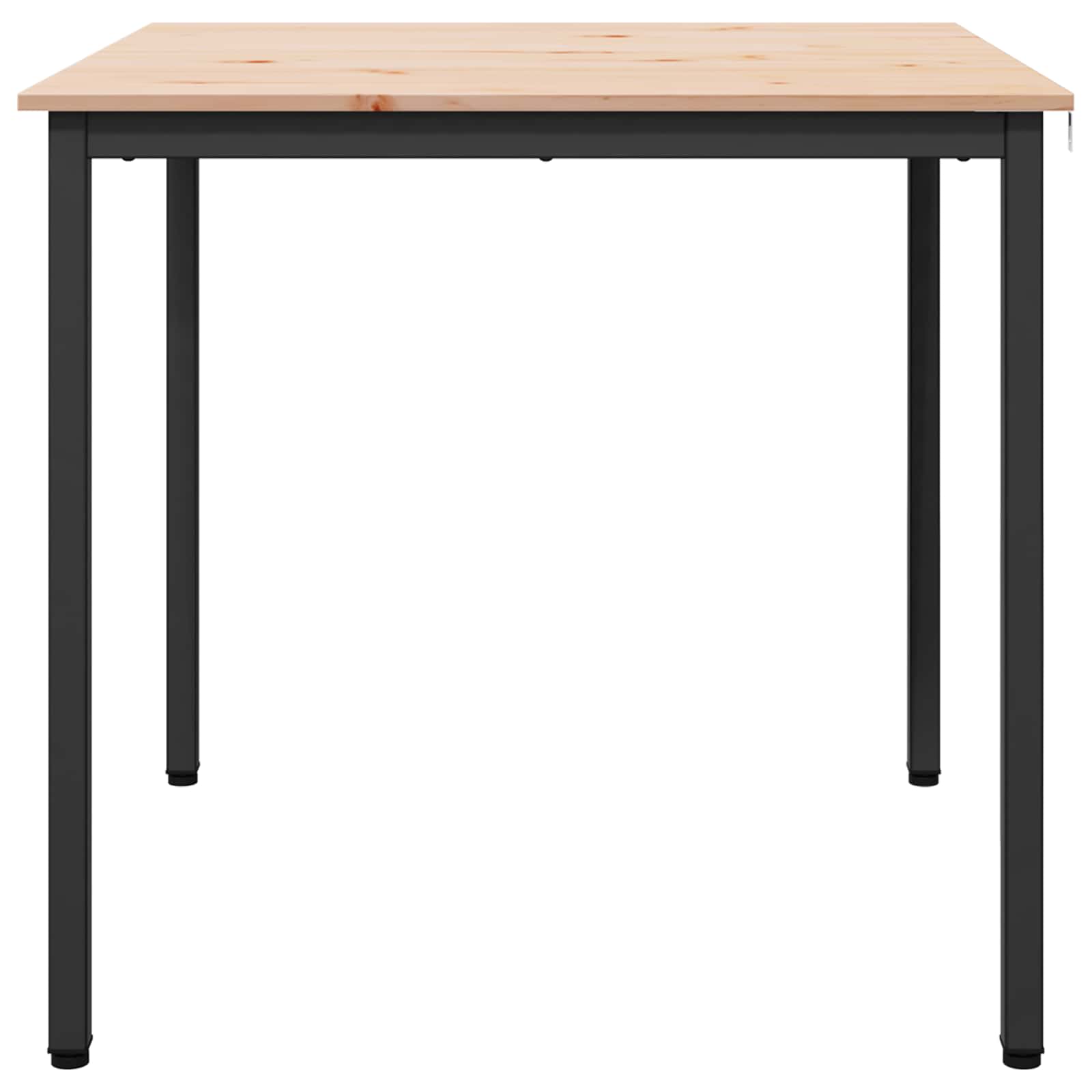 Esstisch Natur 80 x 80 x 75 cm Massives Kiefernholz