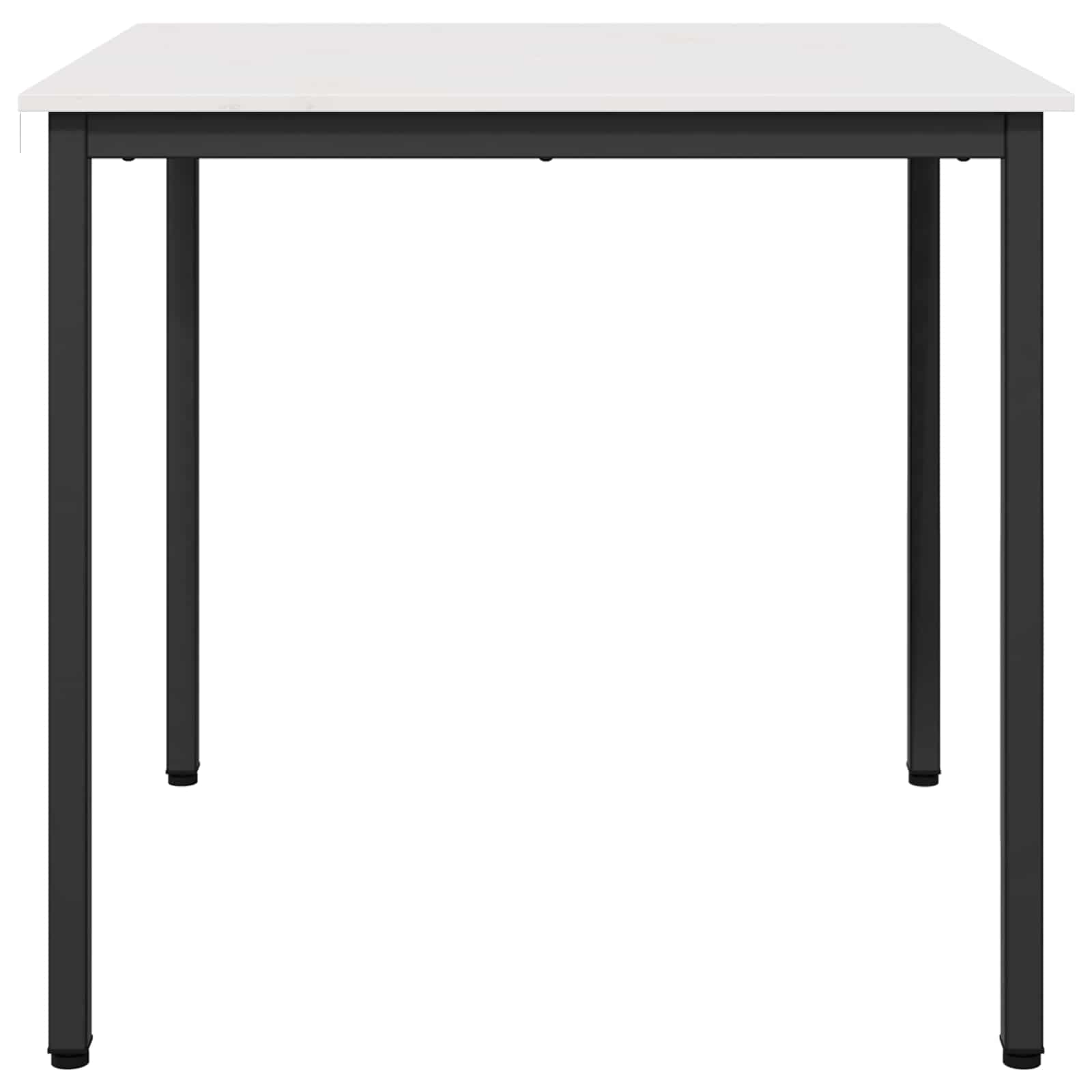 Esstisch Weiß 80 x 80 x 75 cm Massives Kiefernholz