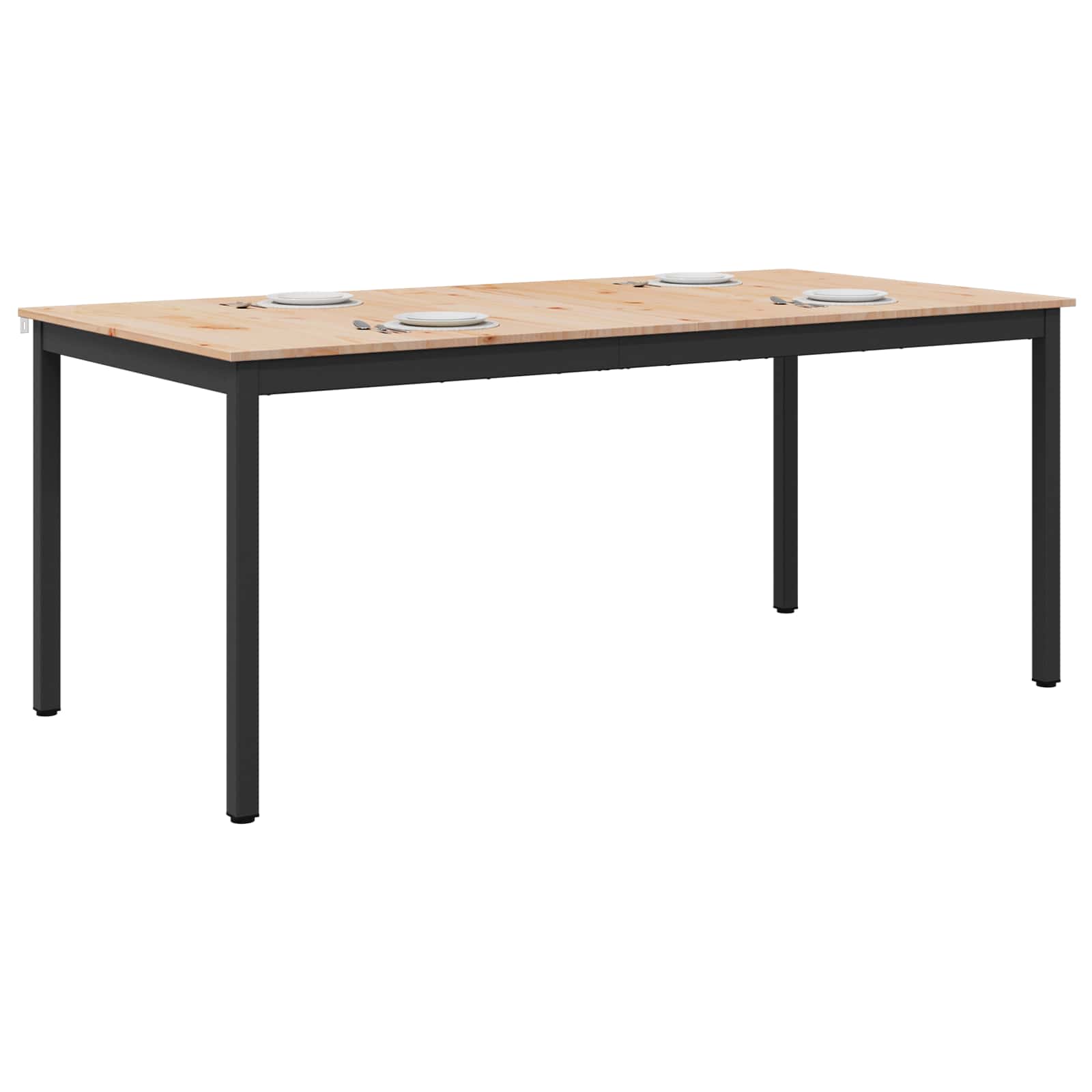 Esstisch Natur 180 x 90 x 75 cm Massives Kiefernholz