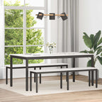Esstisch Weiß 180 x 90 x 75 cm Massives Kiefernholz