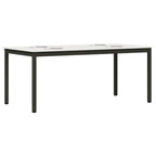 Esstisch Weiß 180 x 90 x 75 cm Massives Kiefernholz