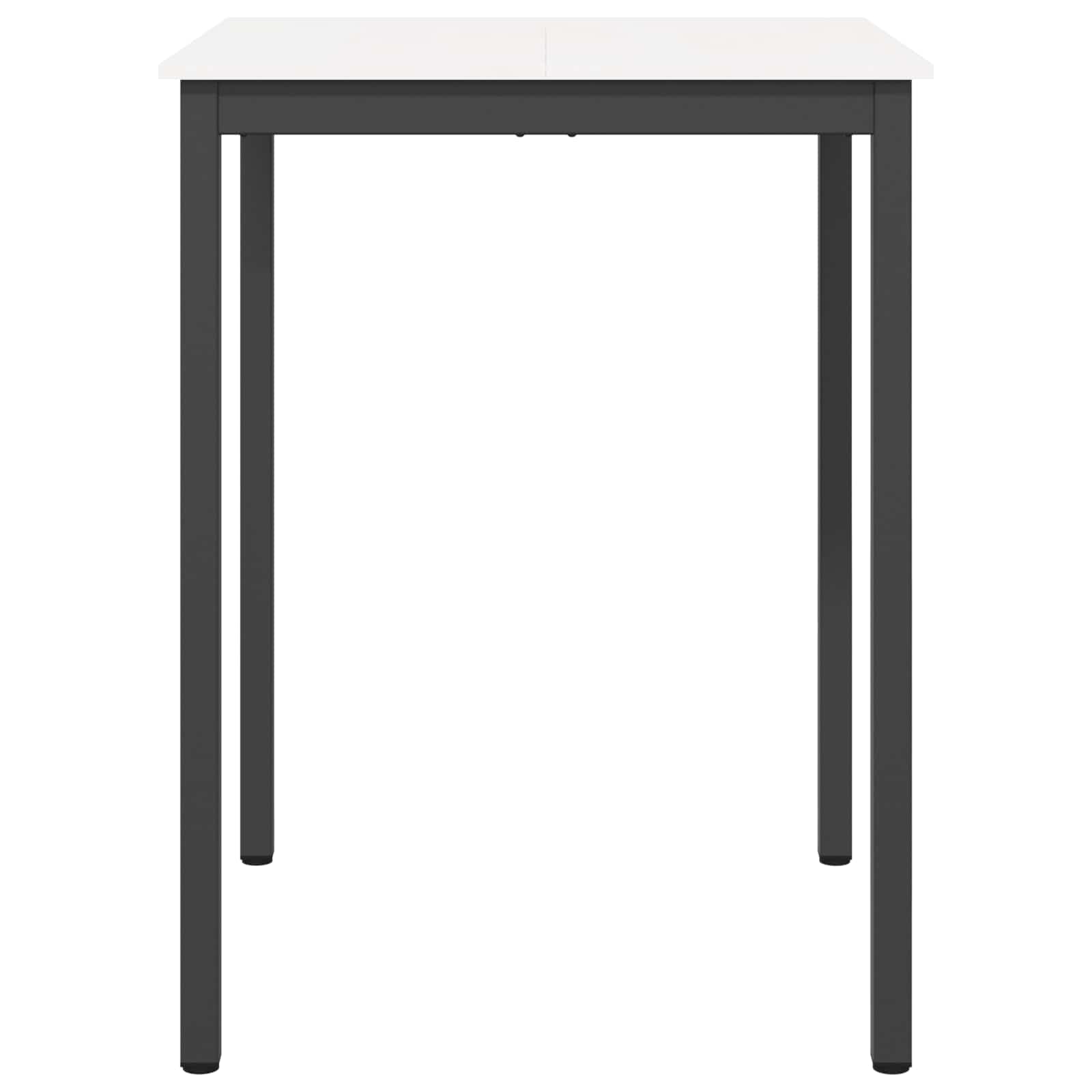 Bartisch Weiß 80 x 80 x 105 cm Massives Kiefernholz