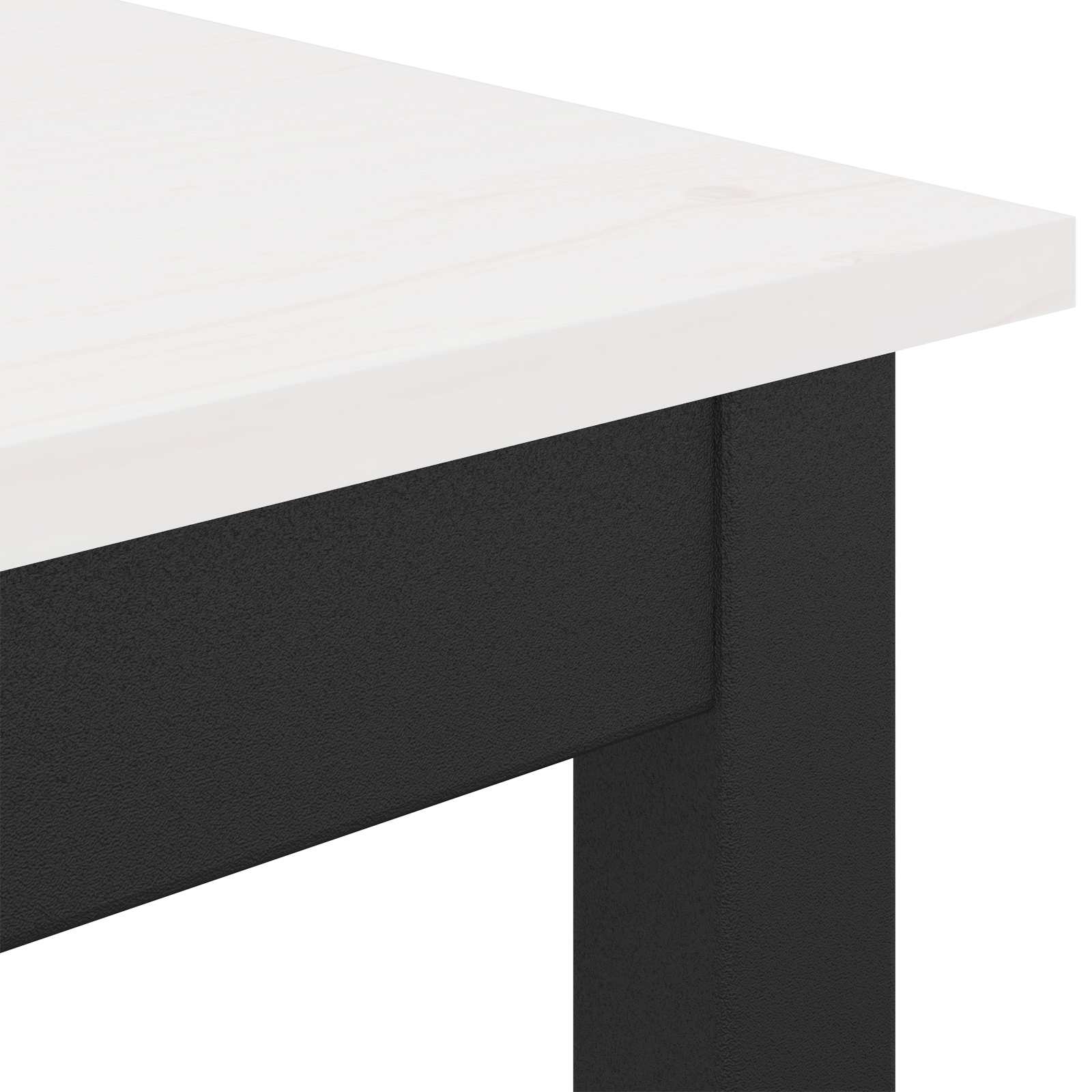 Bartisch Weiß 110 x 55 x 105 cm Massives Kiefernholz