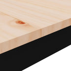 Bartisch Natur 140 x 80 x 105 cm Massives Kiefernholz