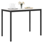 Bartisch Weiß 140 x 80 x 105 cm Massives Kiefernholz