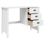 Schreibtisch mit Schubladen HILL Weiß 100 x 45 x 74 cm