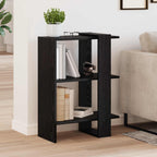 Bücherregal Schwarz Eichen-Optik 52 x 25 x 71,5 cm