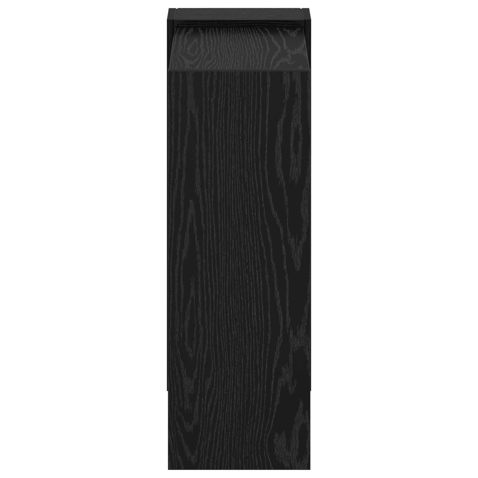 Bücherregal Schwarz Eichen-Optik 52 x 25 x 71,5 cm