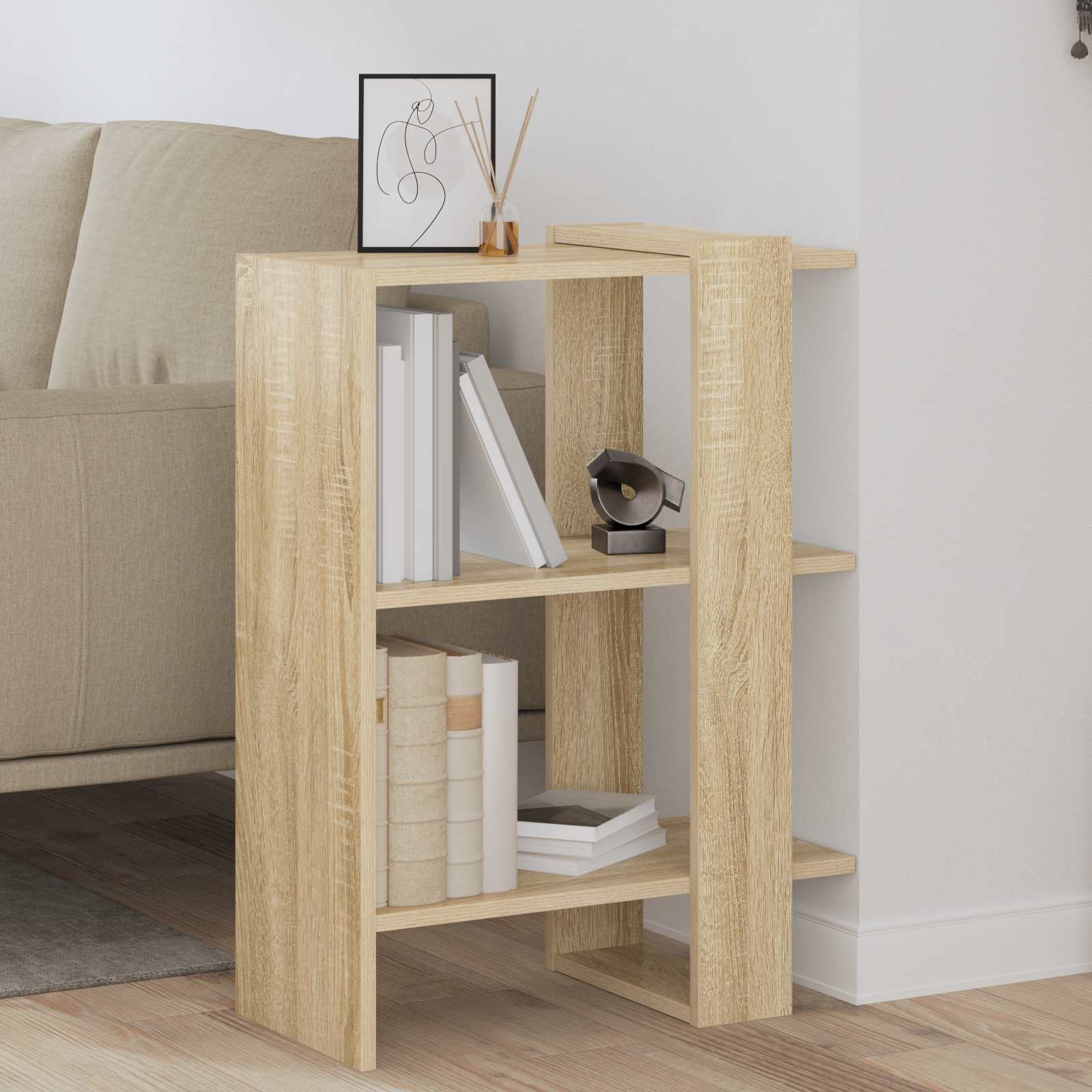 Bücherregal Sonoma-Eiche 52 x 25 x 71,5 cm Holzwerkstoff
