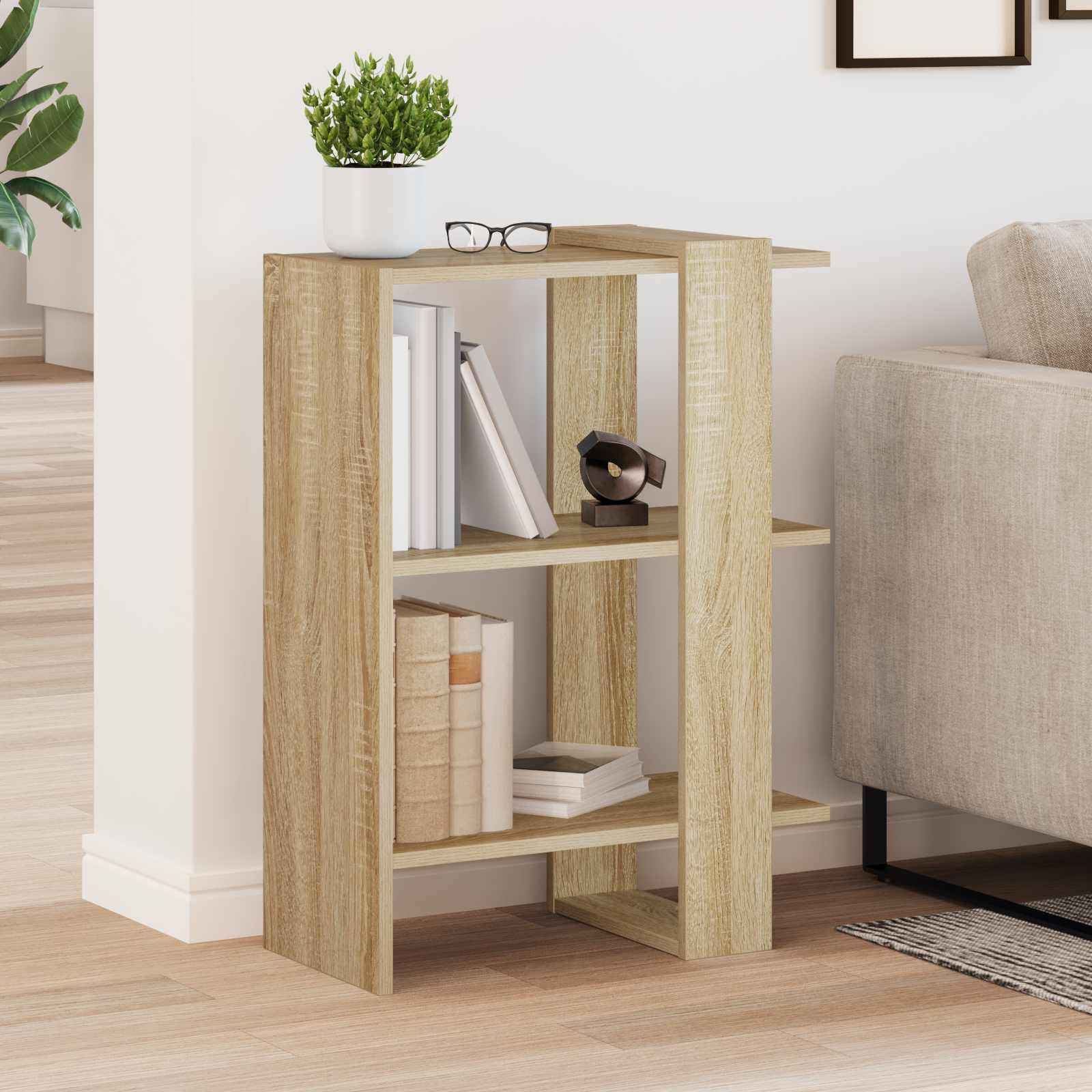 Bücherregal Sonoma-Eiche 52 x 25 x 71,5 cm Holzwerkstoff