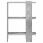 Bücherregal Beton Grau 52 x 25 x 71,5 cm Holzwerkstoff