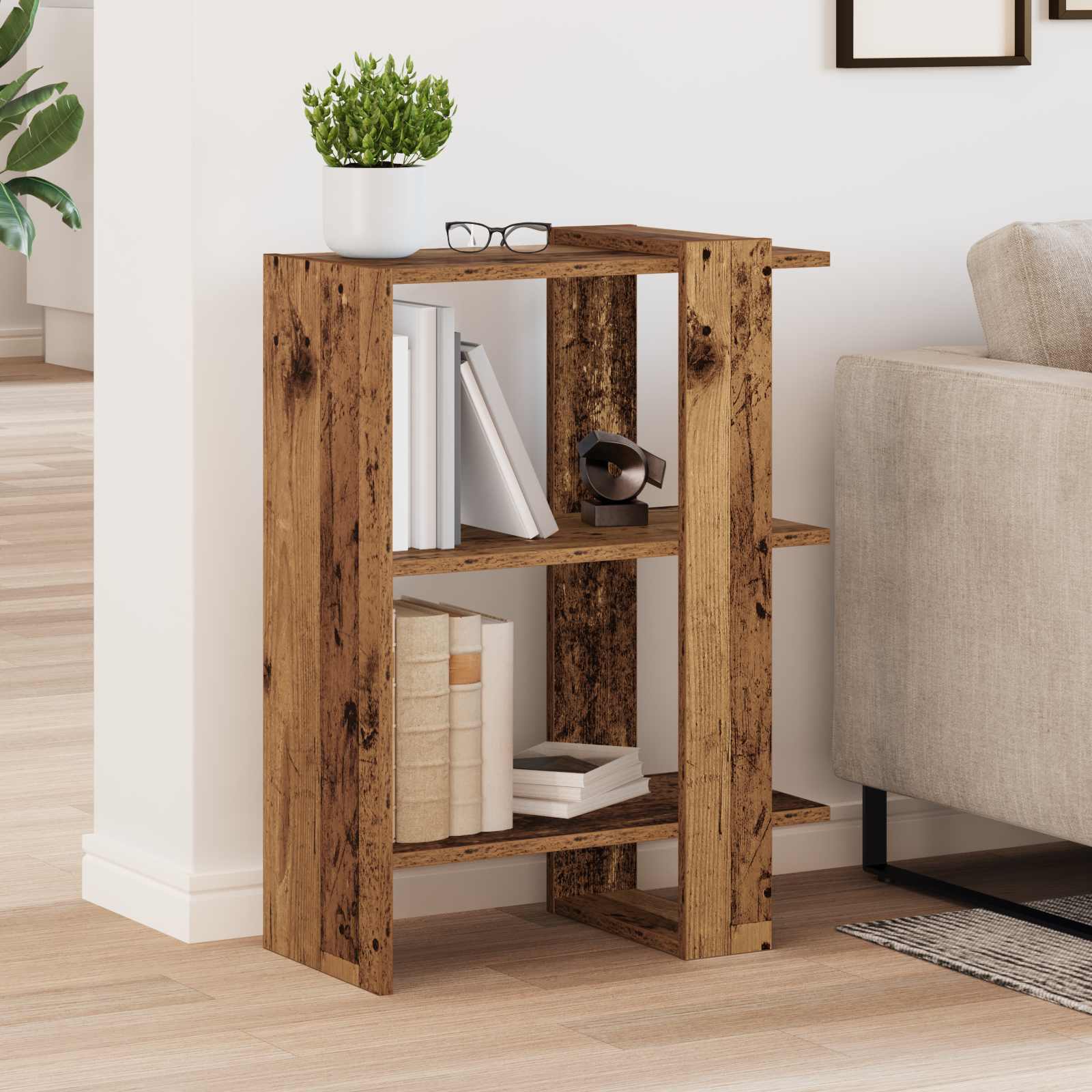 Bücherregal Altholz 52 x 25 x 71,5 cm Holzwerkstoff