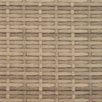 Gartenmöbel Set 4 pcs Beige und Cremeweiß Poly-Rattan